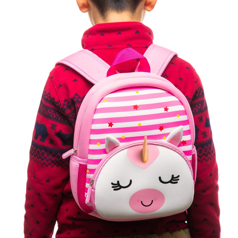 KK CRAFTS Preschool Backpack Toddler Neoprene Animal Schoolbag Lunch backpack for Kids Boys Girls(Unicorn) - Image 4